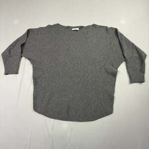 Milano Essential Grey Boat Neck Dolman Sleeve Knit Top Size XS